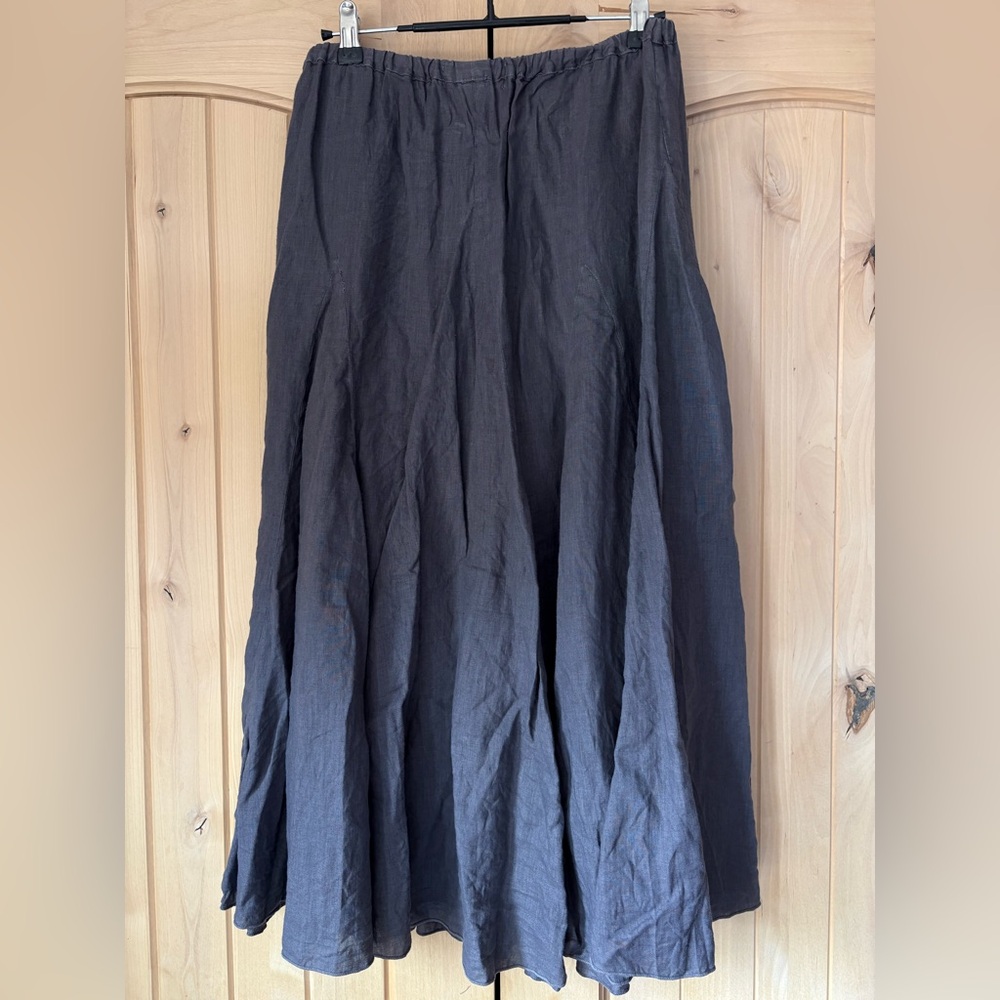CP Shades Linen Fanny Midi Maxi Skirt